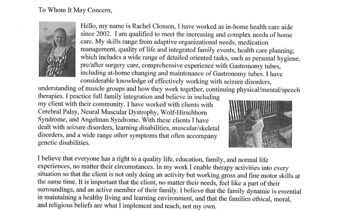 Disponibilità di un aiuto professionale per le famiglie